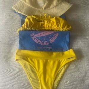 Blackbough Bikini & bucket hat NWOT size small